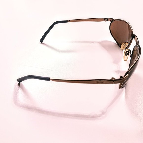 Bronze Finish Fashion Sunglasses ~ Brown Oval Lens ~ Sturdy Metal Frames ~ GVC - Picture 5 of 11